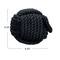 Hello Honey® 6" Black Nautical Rope Knot Decoration